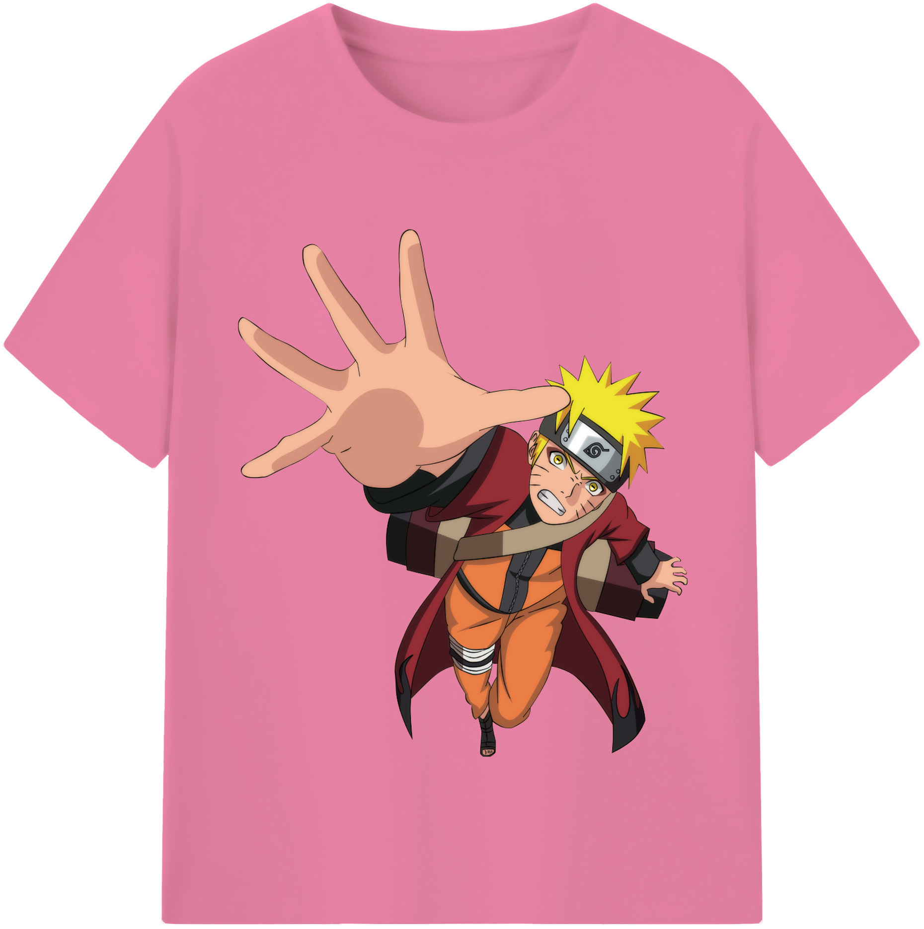 （画像用） NARUTO -ナルト- うずまき ナルト Uzumaki Naruto 綿100％半袖Tシャツ（フロントプリント）